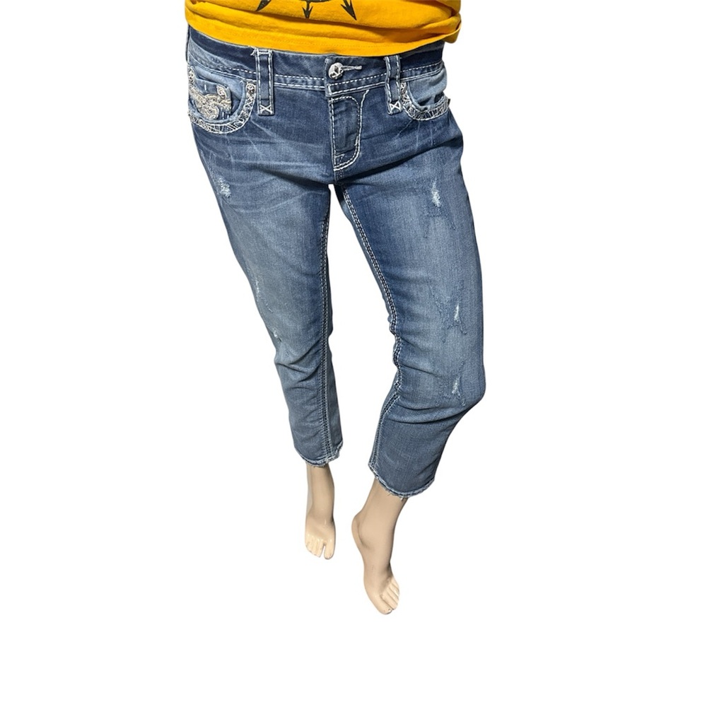 Rock Revival Distressed Cropped Betty Skinny Jeans